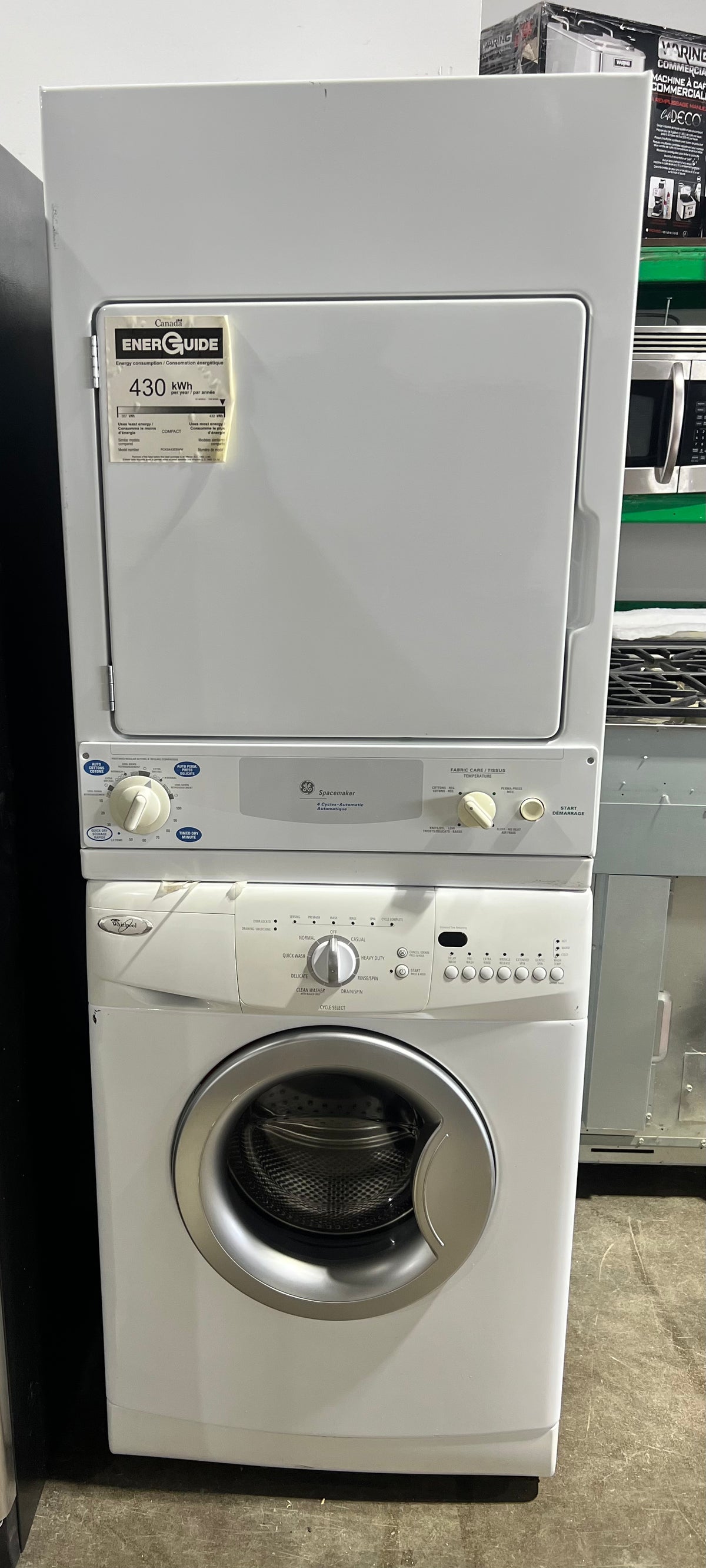 Whirlpool Washer/GE Dryer Combo