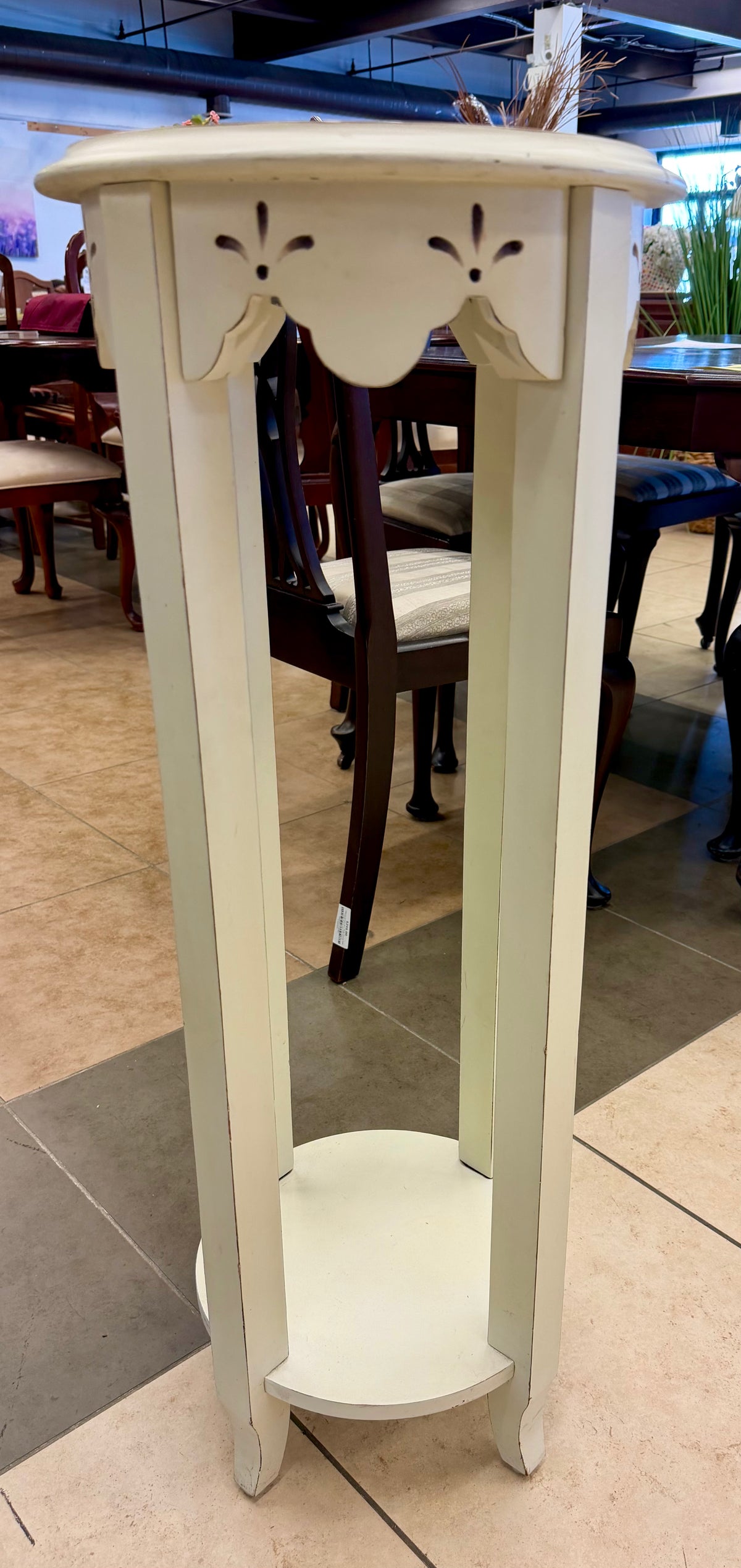 Cottage-Style Pier 1 Imports Wooden Plant Stand / Pedestal Table