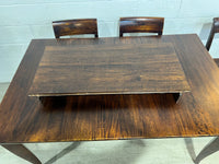 Crate & Barrel Extendable Dining Table Set - 4 Chairs
