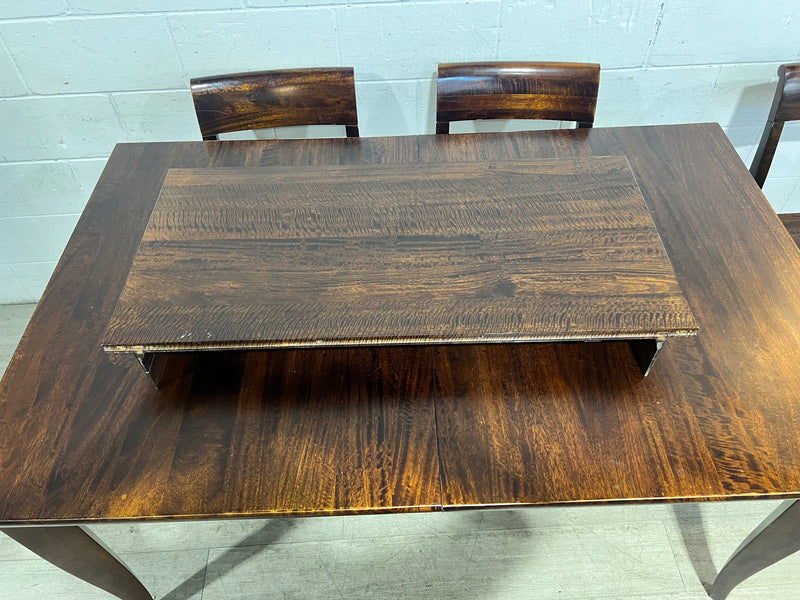 Crate & Barrel Extendable Dining Table Set - 4 Chairs