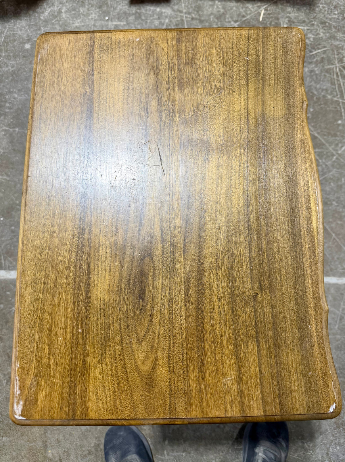 Vintage French Provincial 2-Drawer Nightstand – Cabriole Legs & Velvet Lined