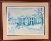 Charming Framed Limited Edition Print: "A Time for Sharing" by Jack Jelilian (Artist Proof 4/75)