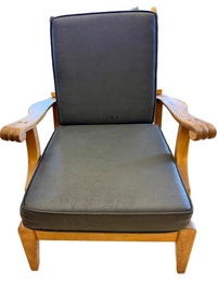 Vintage Mid-Century Solid Maple Morris Recliner Chair