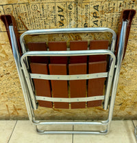 Vintage Mid-Century Retro Folding Lawn Chairs (Set of 2)