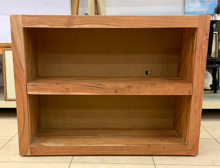 Solid Acacia Wood Modern Rustic Console / Media Unit