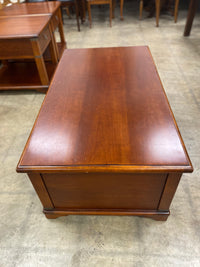Classic Design Multiple Drawer Coffee Table  with Decorative Metal Accents
