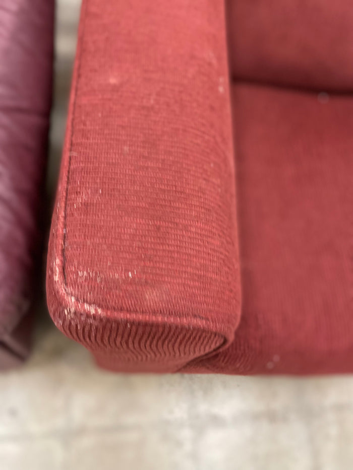 Red Fabric Armchair