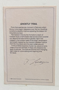 Lorenzo Frachetti “Ghostly Trail” Limited Edition Signed Print – Canadian Arctic Art