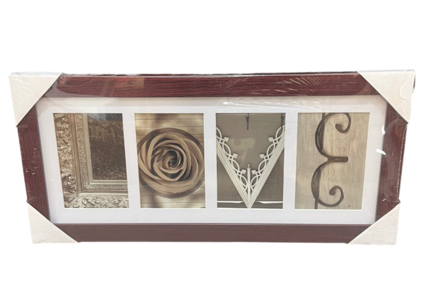 10" x 21" 4-Opening Picture Frame