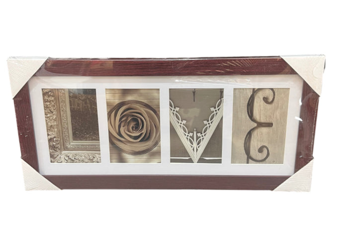 10" x 21" 4-Opening Picture Frame