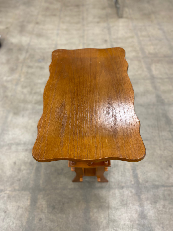 Wooden Magazine Rack Side Table