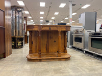 Rustic Style Wooden Kitchen Island