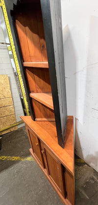 Farmhouse Charm - Two Tone Corner Hutch