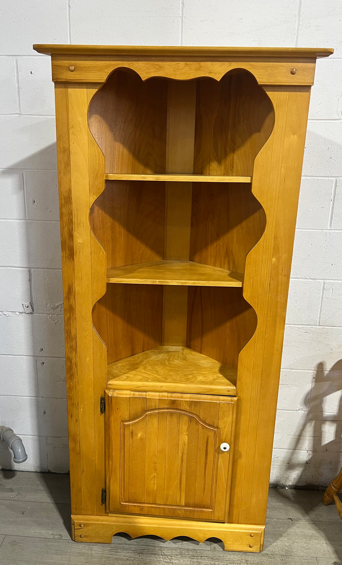 Pine Corner Cabinet