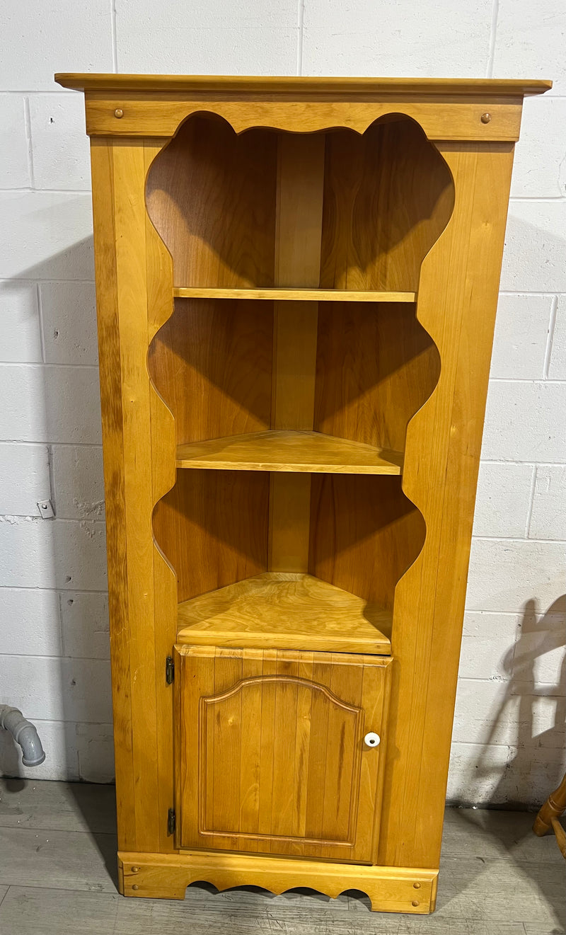 Pine Corner Cabinet