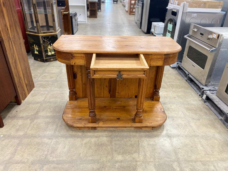 Rustic Style Wooden Kitchen Island