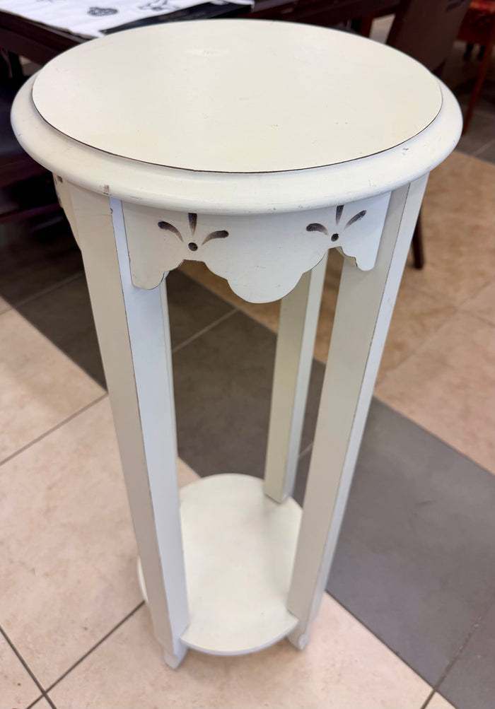 Cottage-Style Pier 1 Imports Wooden Plant Stand / Pedestal Table