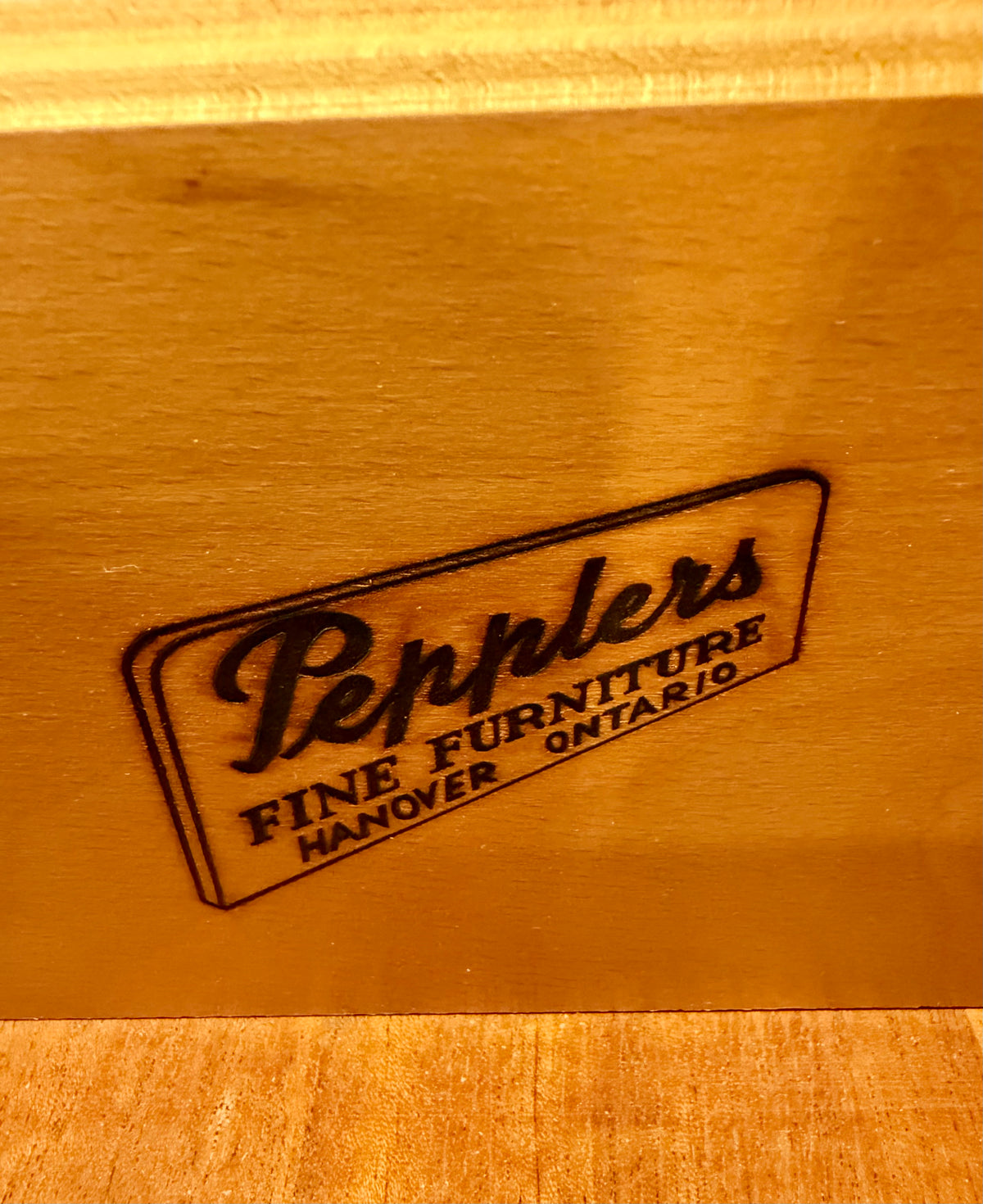 Vintage Mid-Century Pepplers Fine Furniture Tallboy Dresser