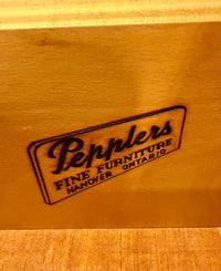 Vintage Mid-Century Pepplers Fine Furniture Tallboy Dresser