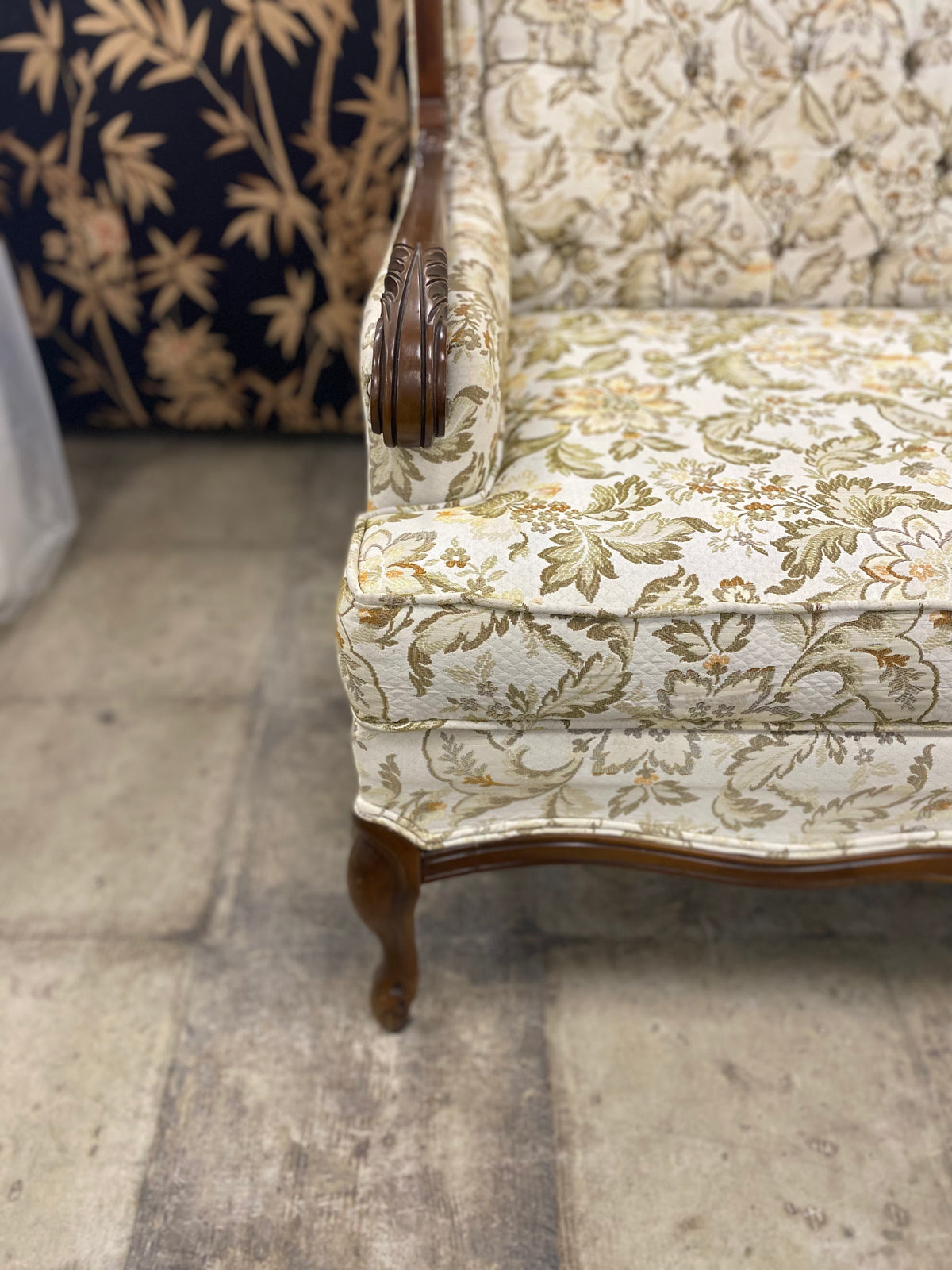 French Provincial Floral Sofa