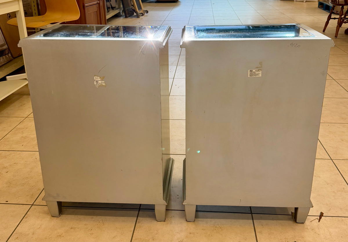 Mirrored Nightstands / Accent Cabinets (Set of 2)