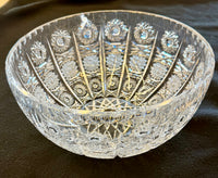 Vintage Brilliant Cut Crystal Centerpiece Bowl