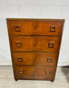 32"W Wooden dresser with 4 drawers