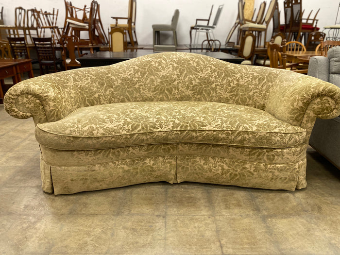 Pleated Skirt Regency Revival Style Settee