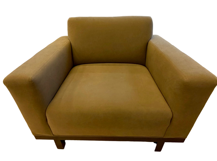 Olive Green Upholstered Accent Armchair