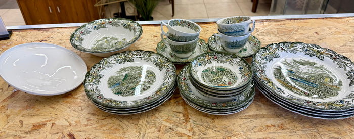 Set of Ridgeway "Heritage"  Pattern Dinnerware