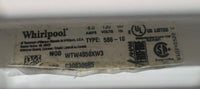Whirlpool Washer -27” -WTW4950XW