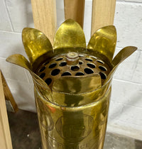 Rare WWI Trench Art Brass Shell Casing – 4th Canadian Railway Troops (1917)