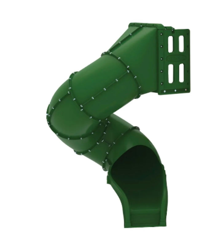 Playstar Spiral Tube Slide - Green, 300°, 5 ft.