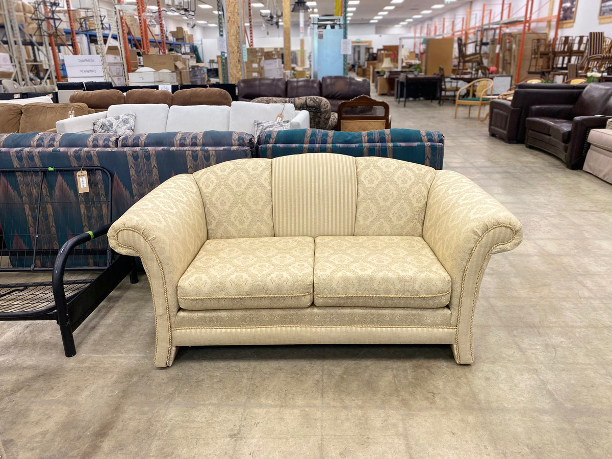 Upholstered Traditional Design Two Seater Sofa
