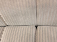 Neutral Stripe Traditional 3-Seater Sofa