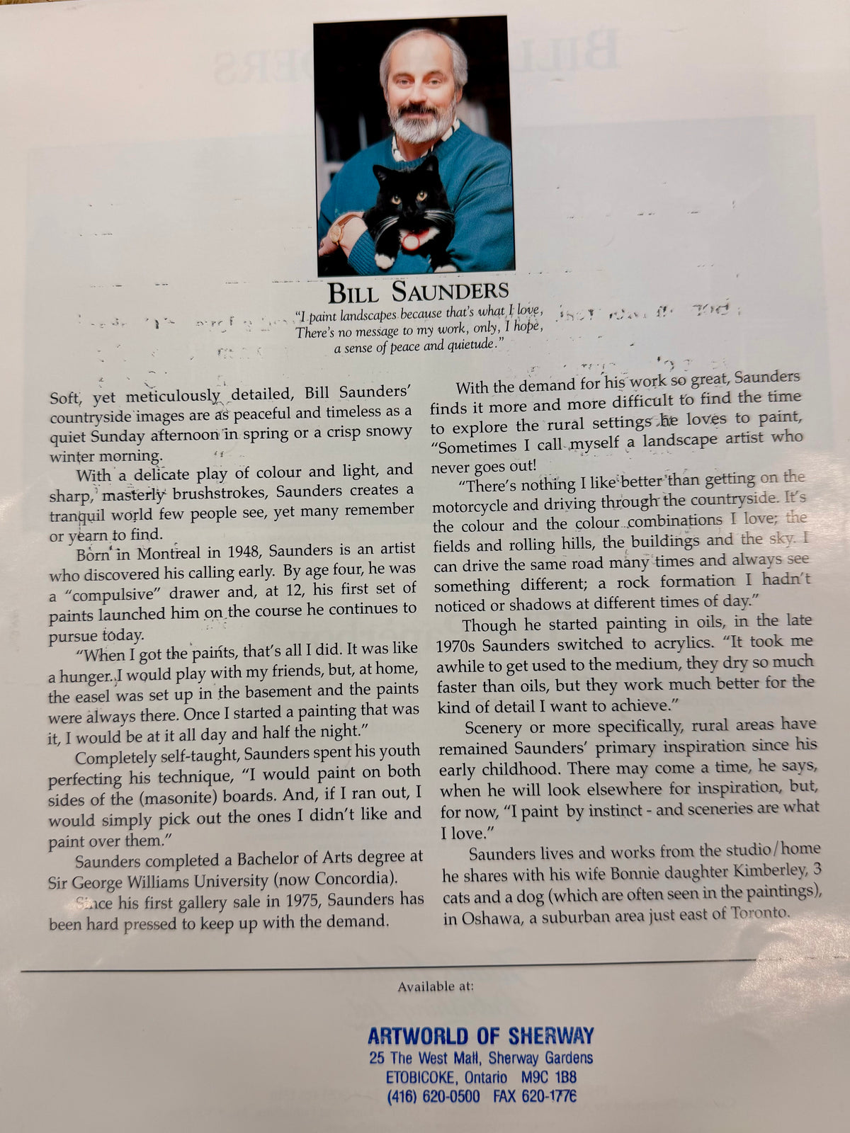 "Red Brick Cottage"  by William Saunders