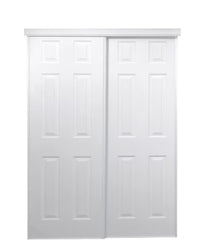 TRUporte 72-inch x 80.5-inch 6-Panel Closet Sliding door