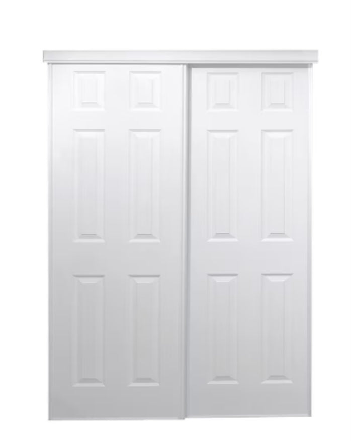 TRUporte 72-inch x 80.5-inch 6-Panel Closet Sliding door