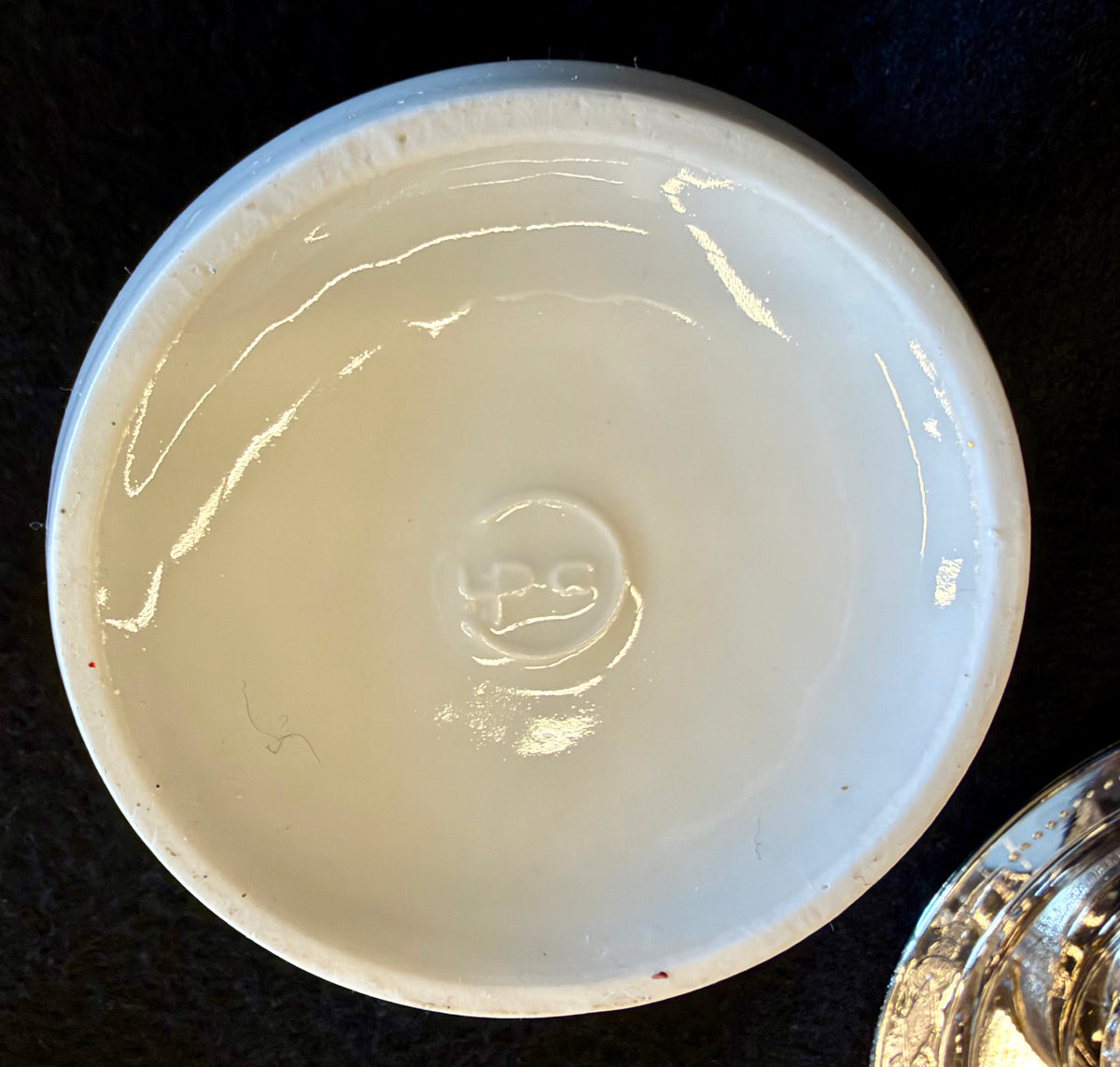 Rare Vintage Italian Mid-Century Modern Nickel-Plated & Porcelain 25-Piece Demitasse Set