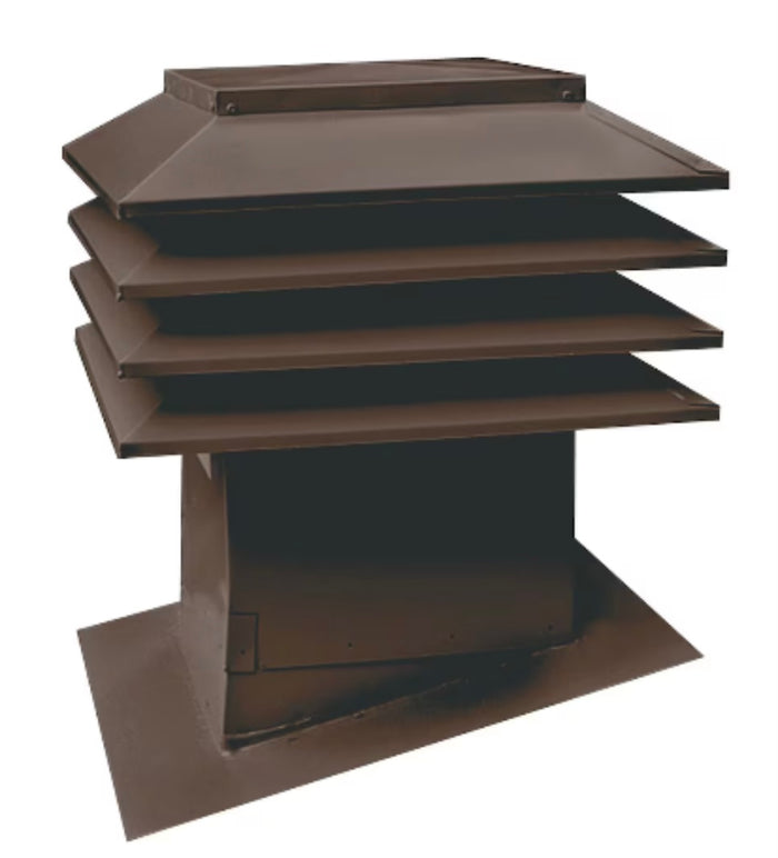 Maximum Sloped Roof Ventilator Model 301, Brown