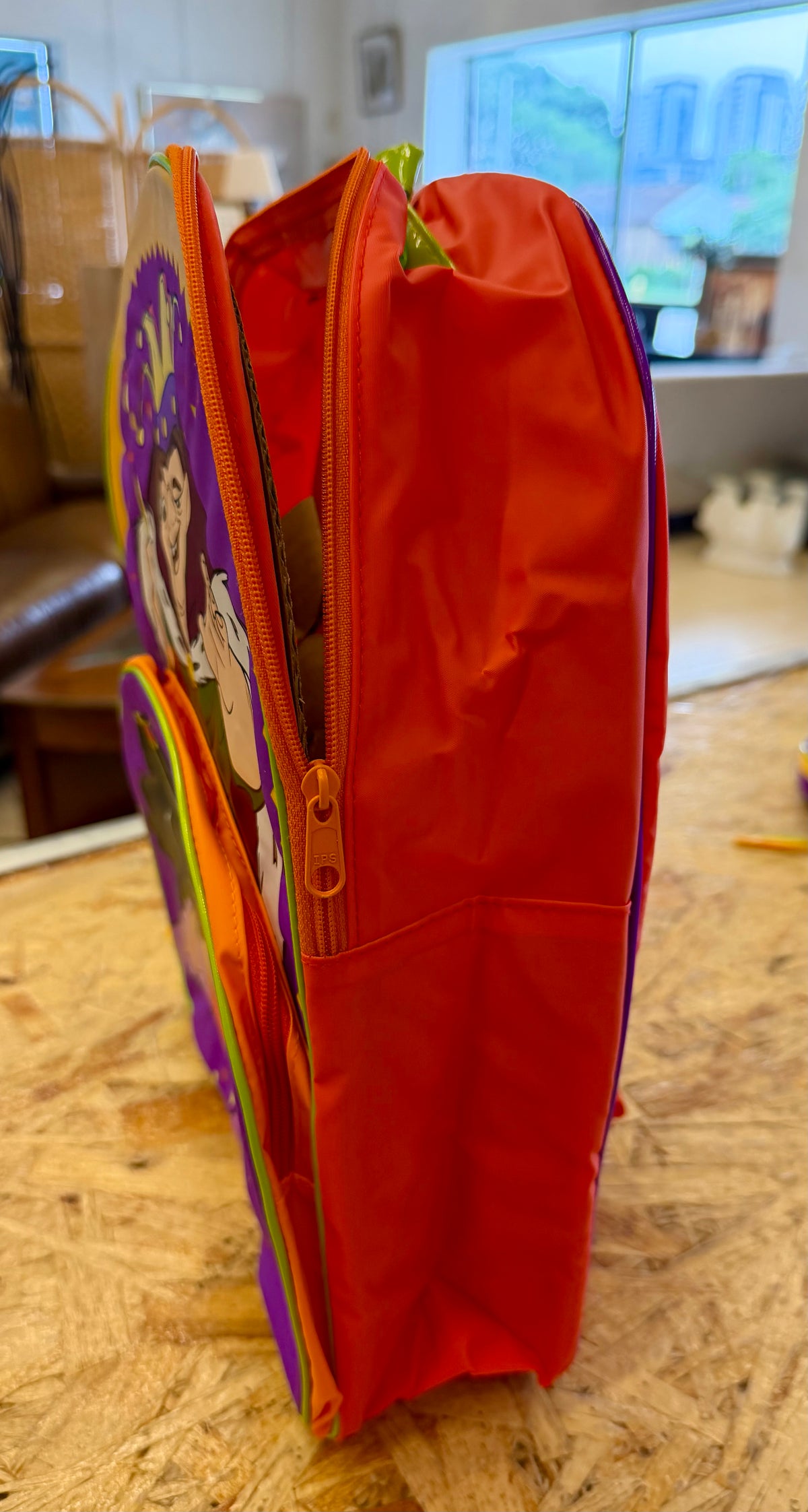 Rare Vintage 1990s Disney's The Hunchback of Notre Dame Quasimodo & Esmeralda Vibrant Retro Backpack