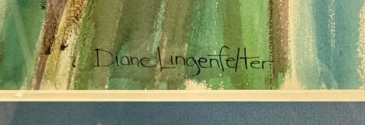 Abstract Figurative Watercolor Study by Diane Lingenfelter