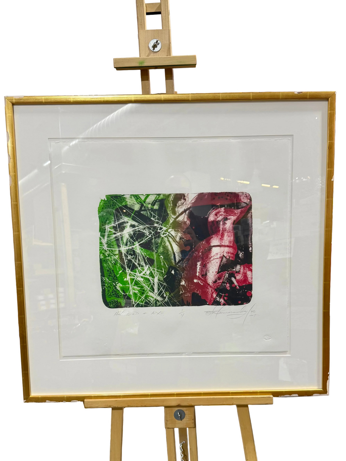 "Red Bird + Axe" by Gintaras Kamarauskas