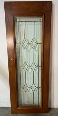 Solid Wood Door With Patterned Glass 29.25"w x 79.25"h