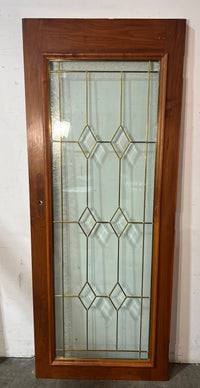 Solid Wood Door With Patterned Glass 31.5"W x 79.5"H