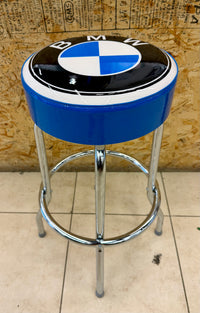 Classic BMW Logo Bar Stool for Your Garage, Man Cave, or Workshop