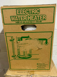 Giant Point-of-Use Electric Water Heater (2.5 Gallon) - NEW