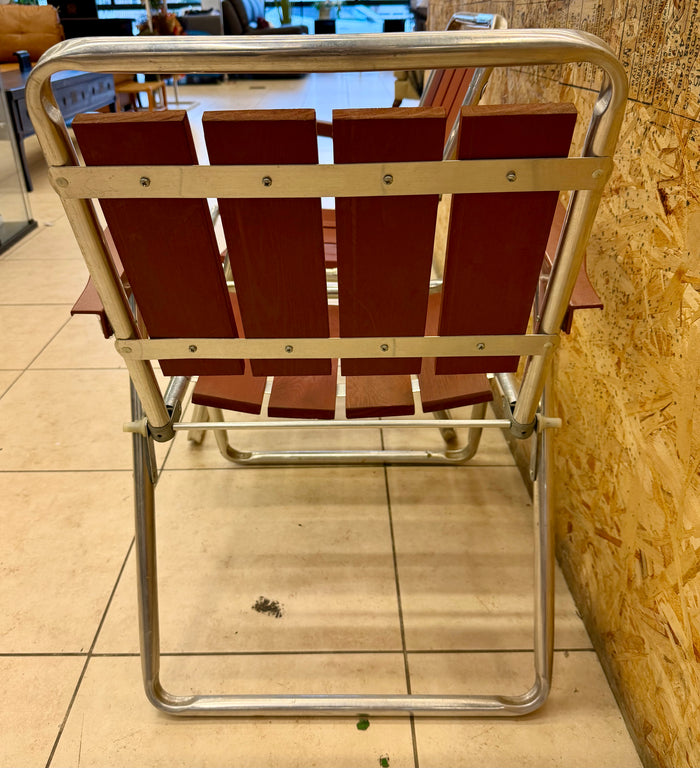 Vintage Mid-Century Retro Folding Lawn Chairs (Set of 2)