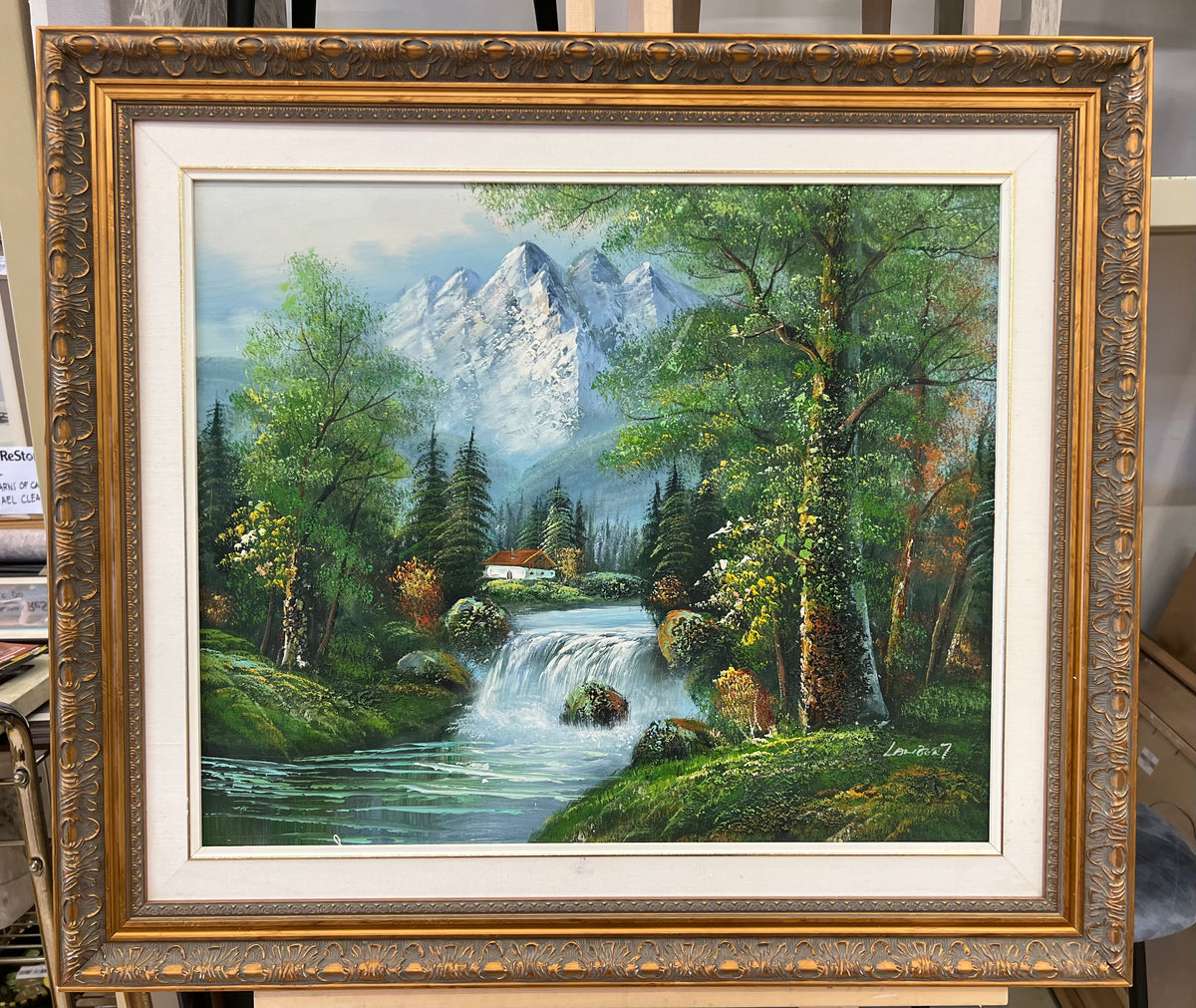 Mountain Waterfall Landscape