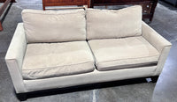 Modern Tan Loveseat